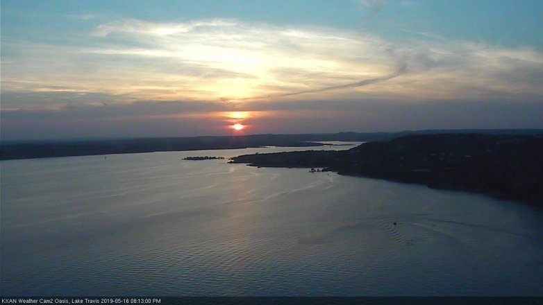 Lake Travis webcam, May 16, 2019 7:15 PM CT