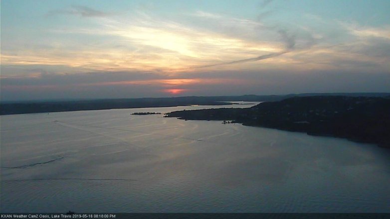 Lake Travis webcam, May 16, 2019 7:20 PM CT