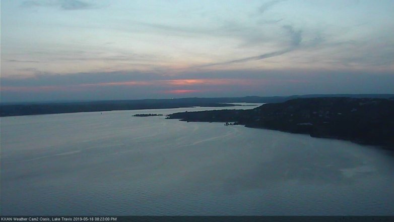 Lake Travis webcam, May 16, 2019 7:25 PM CT