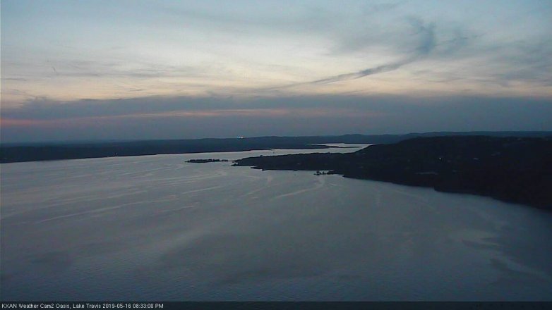 Lake Travis webcam, May 16, 2019 7:35 PM CT
