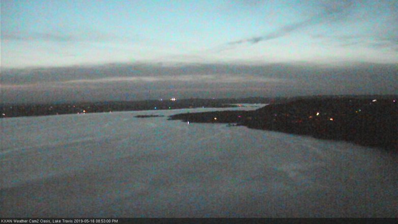 Lake Travis webcam, May 16, 2019 7:55 PM CT