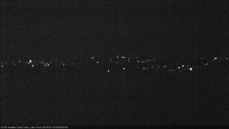 Lake Travis webcam, May 16, 2019 8:40 PM CT