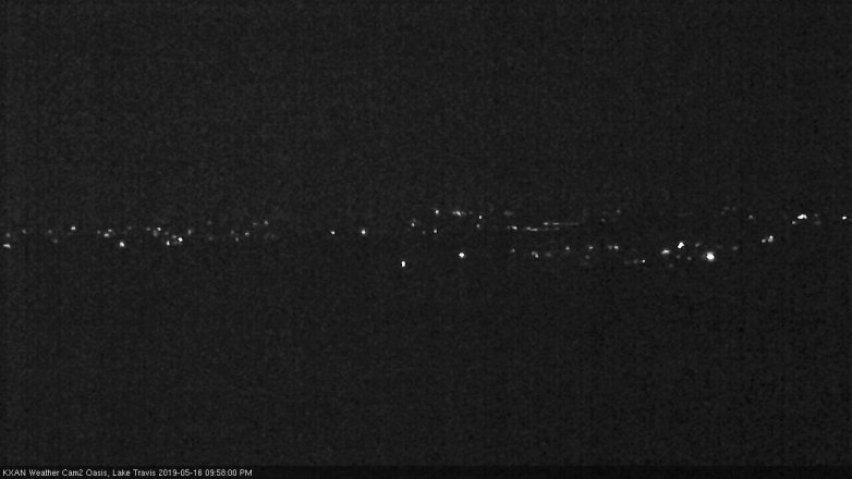 Lake Travis webcam, May 16, 2019 9:00 PM CT