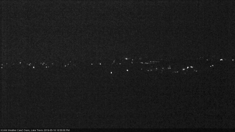 Lake Travis webcam, May 16, 2019 10:00 PM CT