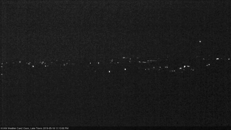 Lake Travis webcam, May 16, 2019 10:15 PM CT