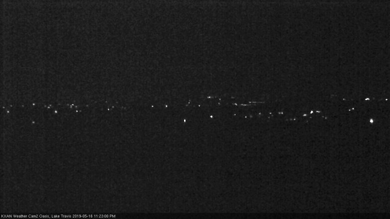 Lake Travis webcam, May 16, 2019 10:25 PM CT