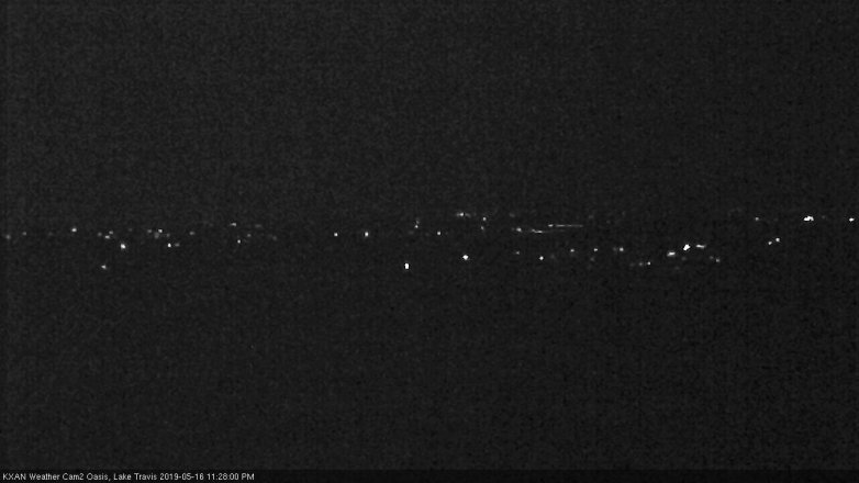 Lake Travis webcam, May 16, 2019 10:30 PM CT