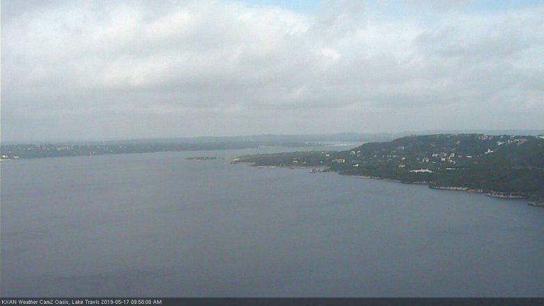 Lake Travis webcam, May 17, 2019 9:00 AM CT