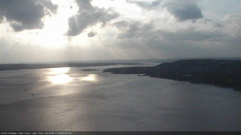 Lake Travis webcam, May 17, 2019 6:00 PM CT