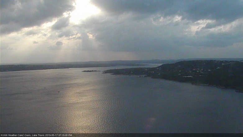 Lake Travis webcam, May 17, 2019 6:20 PM CT