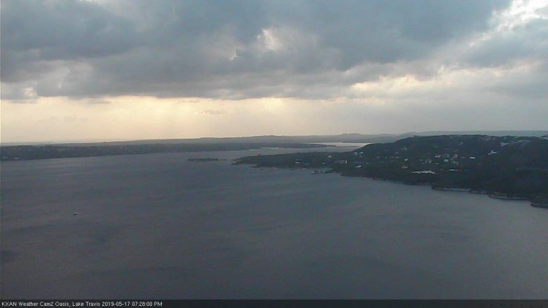 Lake Travis webcam, May 17, 2019 6:30 PM CT