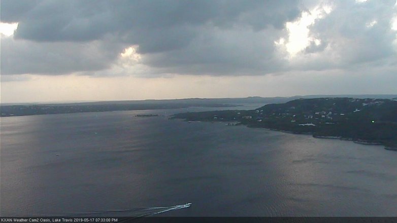 Lake Travis webcam, May 17, 2019 6:35 PM CT
