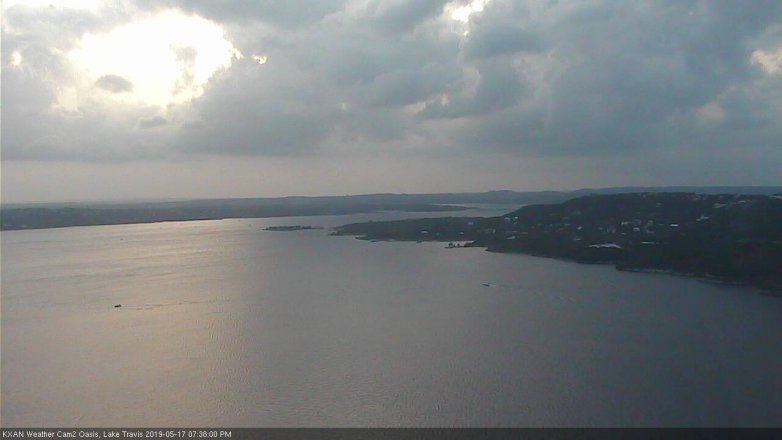 Lake Travis webcam, May 17, 2019 6:40 PM CT