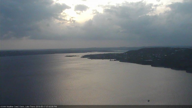 Lake Travis webcam, May 17, 2019 6:45 PM CT