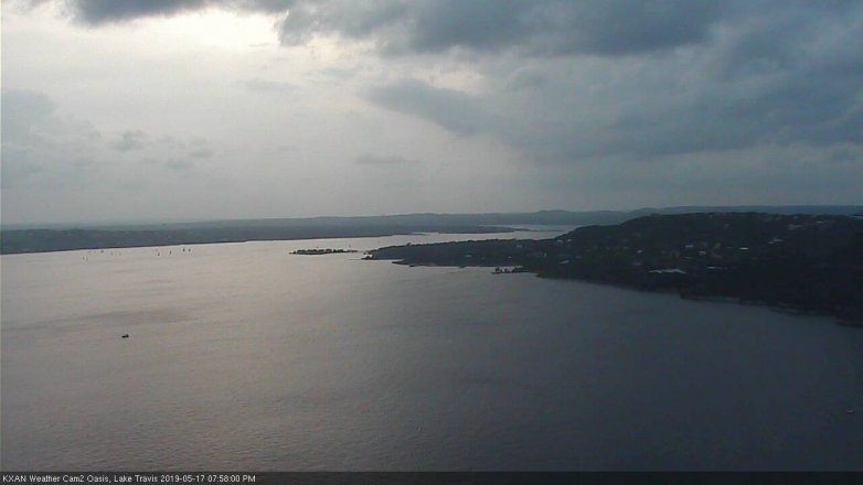Lake Travis webcam, May 17, 2019 7:00 PM CT