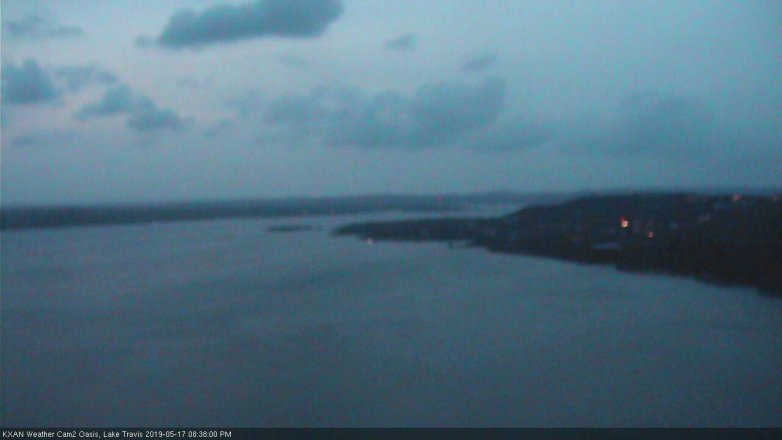 Lake Travis webcam, May 17, 2019 7:40 PM CT