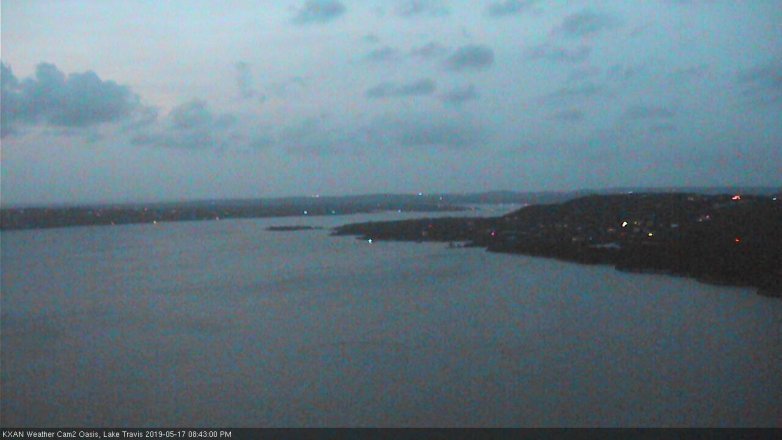 Lake Travis webcam, May 17, 2019 7:45 PM CT