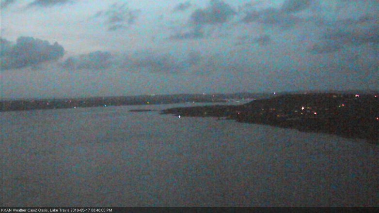 Lake Travis webcam, May 17, 2019 7:50 PM CT