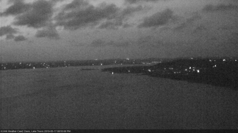 Lake Travis webcam, May 17, 2019 7:55 PM CT