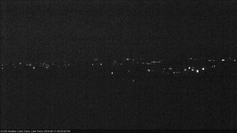 Lake Travis webcam, May 17, 2019 8:30 PM CT