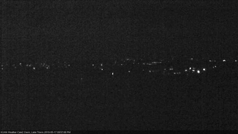 Lake Travis webcam, May 17, 2019 9:00 PM CT