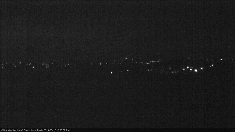 Lake Travis webcam, May 17, 2019 9:40 PM CT