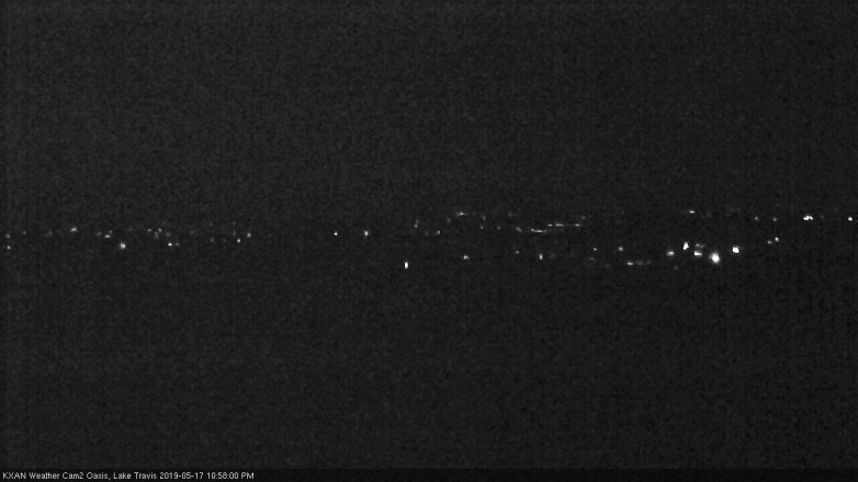 Lake Travis webcam, May 17, 2019 10:00 PM CT