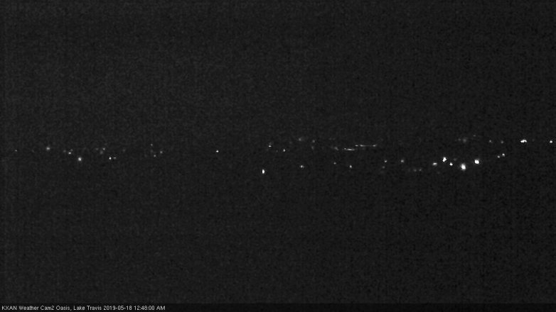 Lake Travis webcam, May 17, 2019 11:50 PM CT
