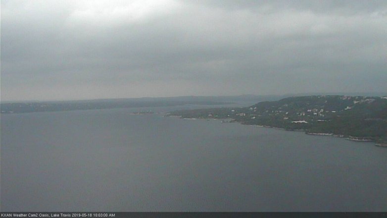 Lake Travis webcam, May 18, 2019 9:05 AM CT