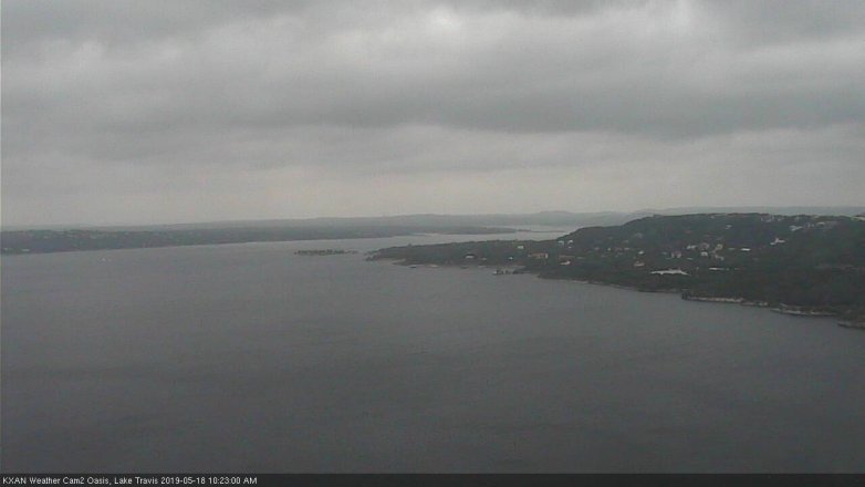 Lake Travis webcam, May 18, 2019 9:25 AM CT