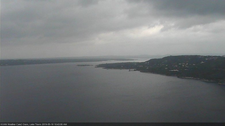 Lake Travis webcam, May 18, 2019 9:45 AM CT