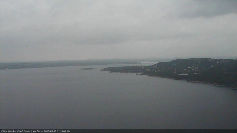 Lake Travis webcam, May 18, 2019 10:15 AM CT