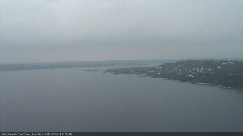 Lake Travis webcam, May 18, 2019 10:20 AM CT
