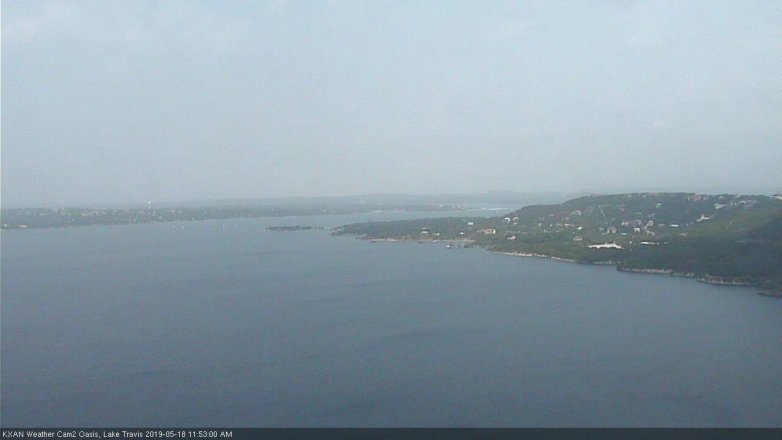 Lake Travis webcam, May 18, 2019 10:55 AM CT