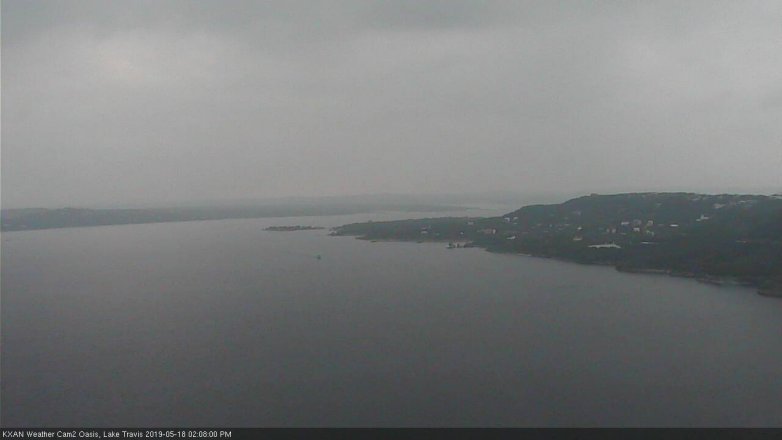 Lake Travis webcam, May 18, 2019 1:10 PM CT