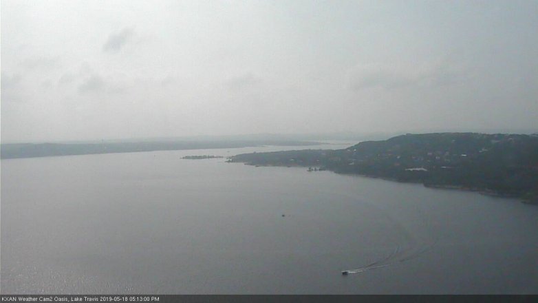Lake Travis webcam, May 18, 2019 4:15 PM CT