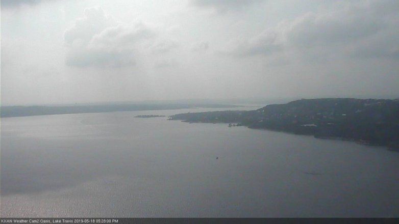 Lake Travis webcam, May 18, 2019 4:30 PM CT