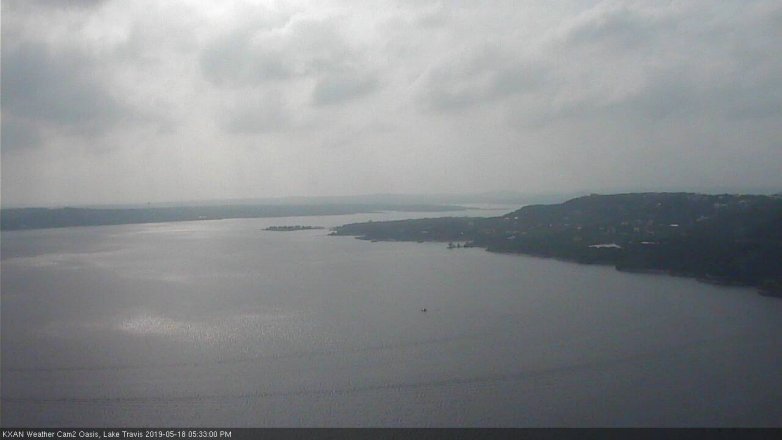 Lake Travis webcam, May 18, 2019 4:35 PM CT