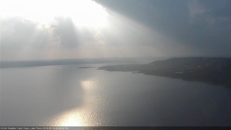 Lake Travis webcam, May 18, 2019 6:00 PM CT