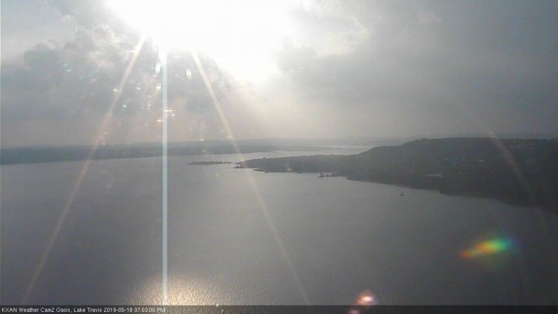 Lake Travis webcam, May 18, 2019 6:05 PM CT