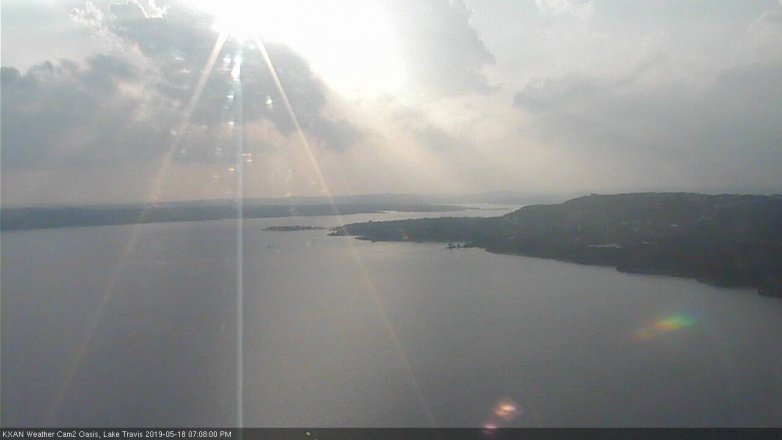 Lake Travis webcam, May 18, 2019 6:10 PM CT