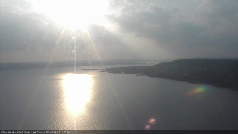 Lake Travis webcam, May 18, 2019 6:15 PM CT