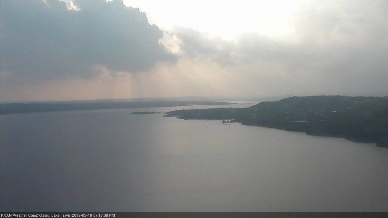 Lake Travis webcam, May 18, 2019 6:20 PM CT