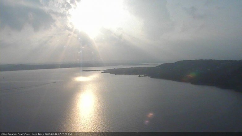 Lake Travis webcam, May 18, 2019 6:25 PM CT