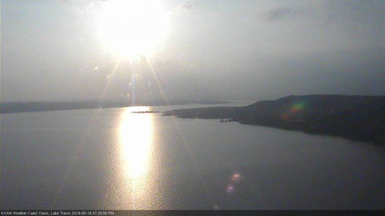 Lake Travis webcam, May 18, 2019 6:30 PM CT