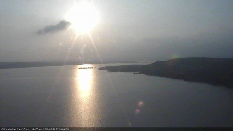 Lake Travis webcam, May 18, 2019 6:35 PM CT