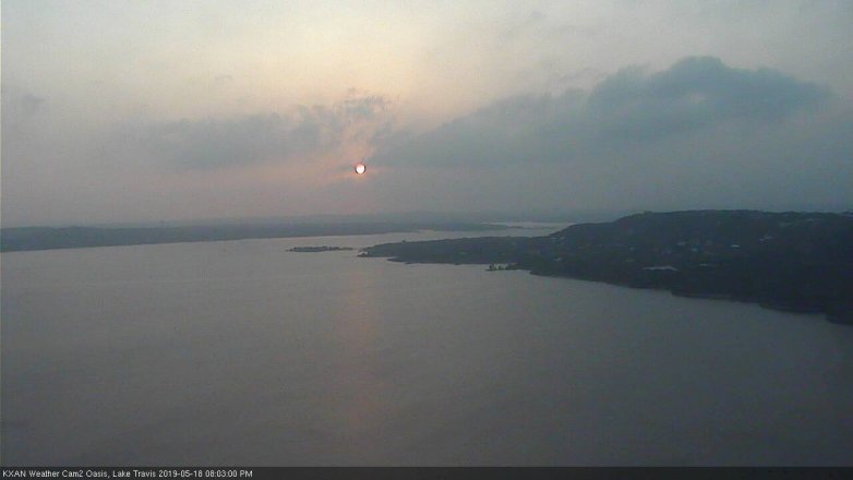 Lake Travis webcam, May 18, 2019 7:05 PM CT