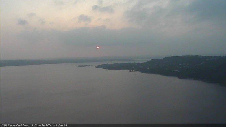 Lake Travis webcam, May 18, 2019 7:10 PM CT