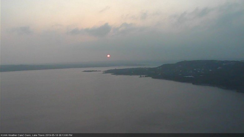 Lake Travis webcam, May 18, 2019 7:15 PM CT