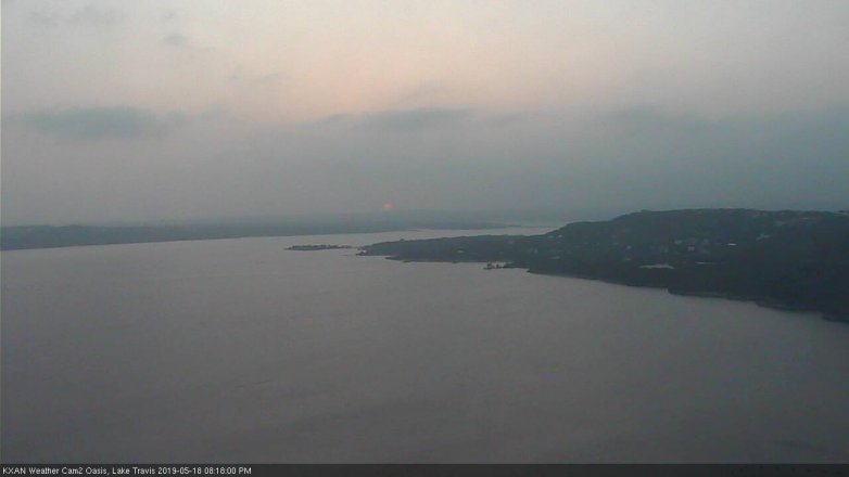 Lake Travis webcam, May 18, 2019 7:20 PM CT